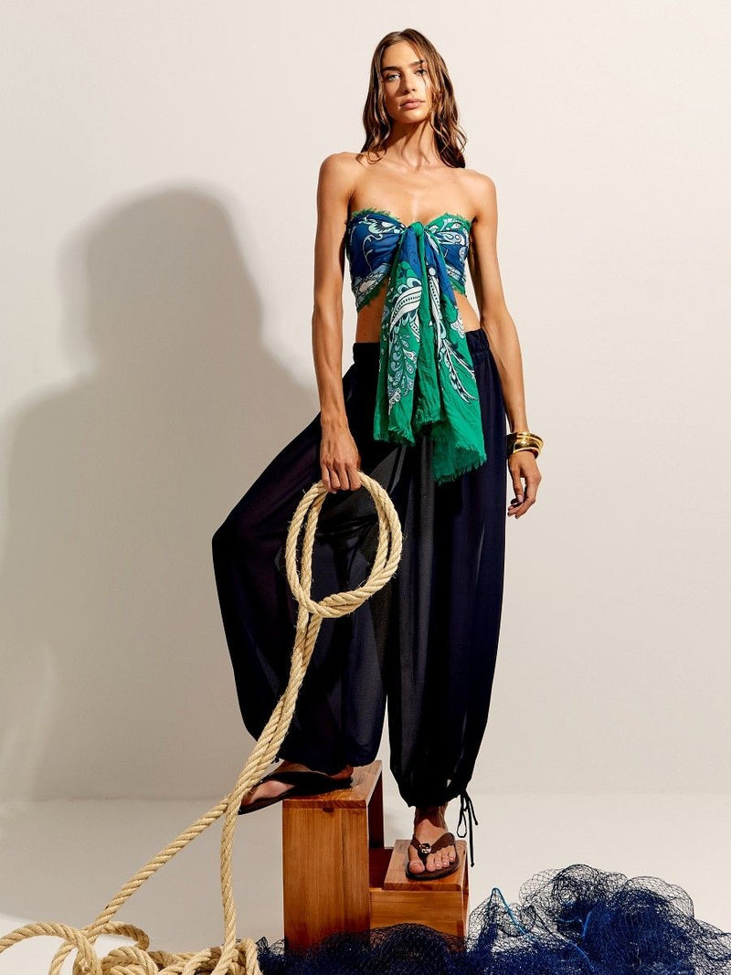 pareô e calça alladin azul 4901 lefah