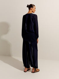 calça alladin azul noturno 4405 lefah