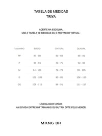 Tabela de medidas