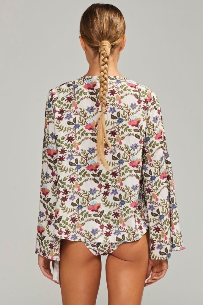 blusa alina india flowers BL01 ysla