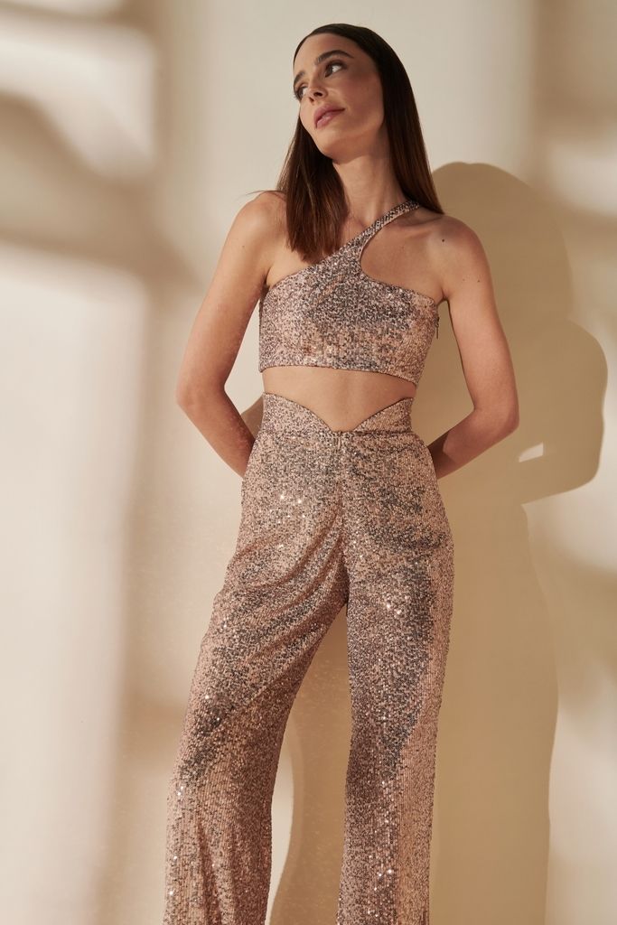 calça pantalona savoye paetê rosé 500855 inti