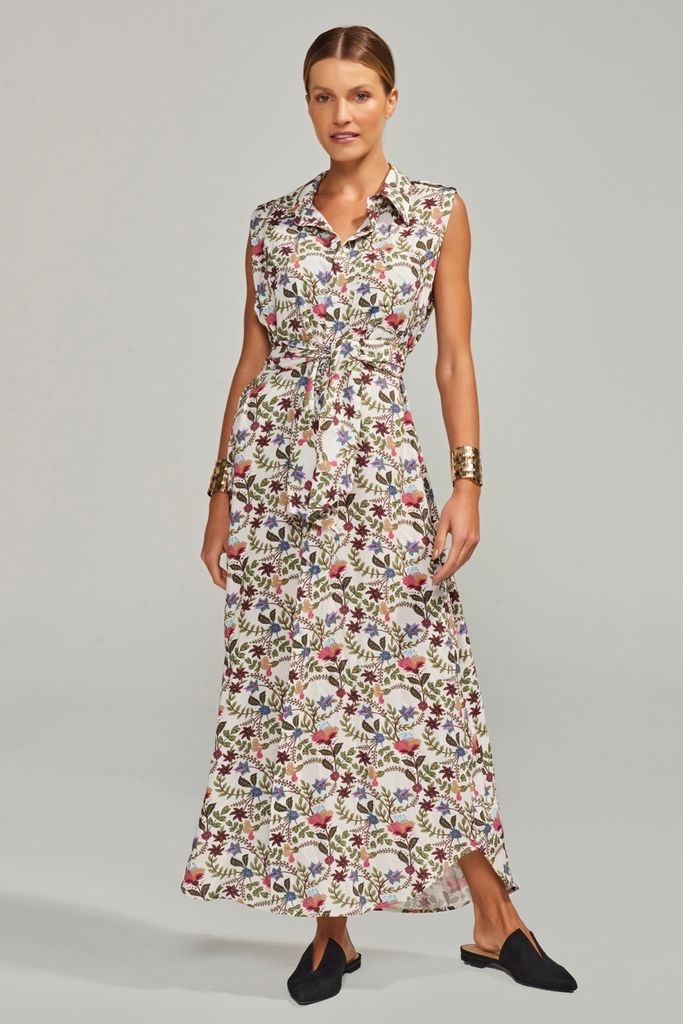 chemise summer india flowers CM03 ysla
