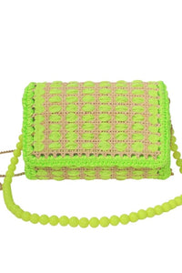 clutch de palha calle neon 338 lis fiaschi