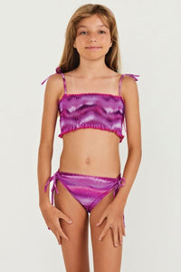 conjunto biquíni infantil wika agata rosa BB08 triya