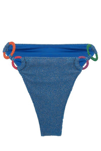 tanga hot pants lurex blue SB35 ripple bb