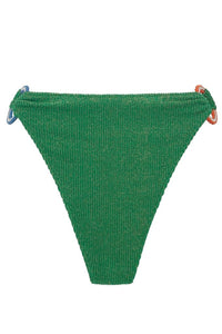 tanga hot pants lurex green SB35 ripple bb