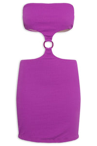 vestido canelado bety fúcsia VE45 triya