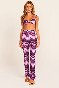 calça boots tie dye purple CL03 triya