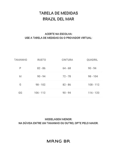 Tabela de medidas