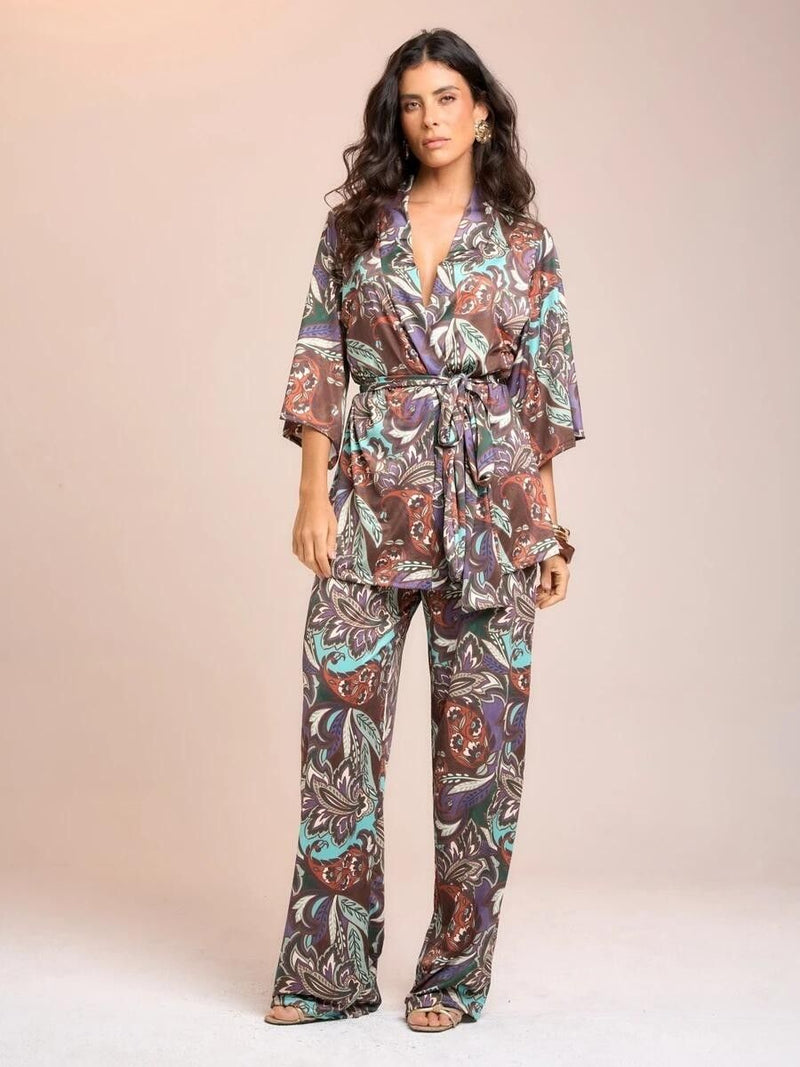 calça estampada boho CCB kopsch