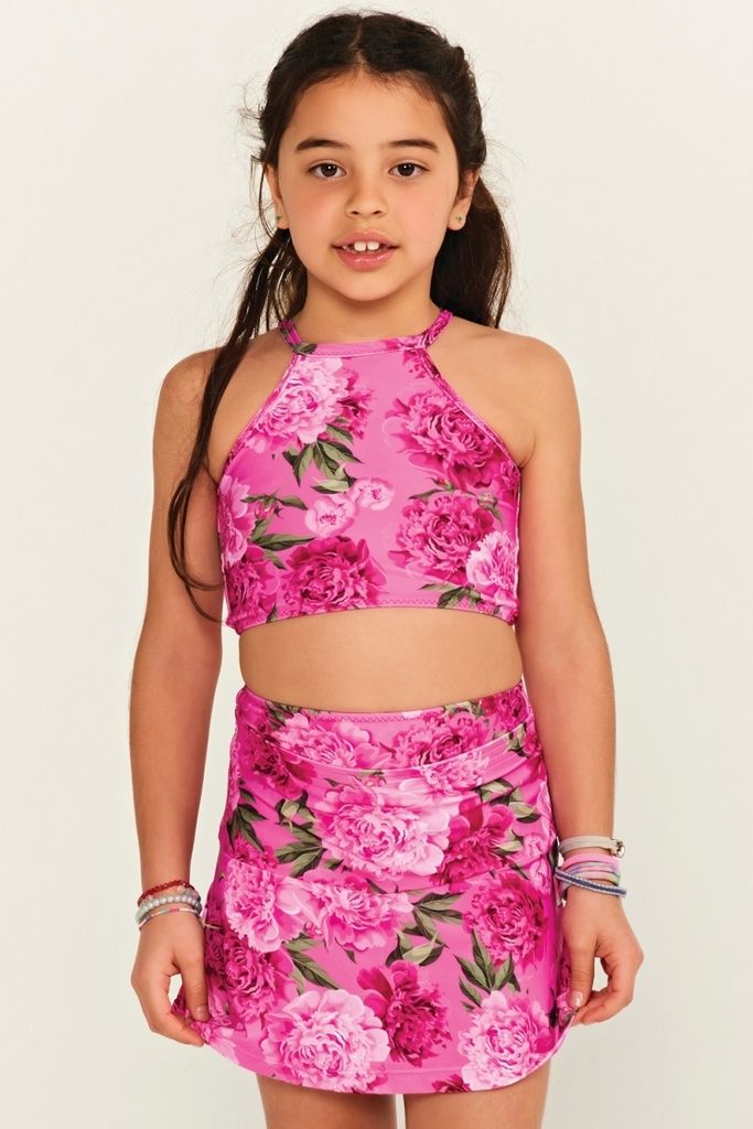saia shorts infantil flores azaleia RB02 triya