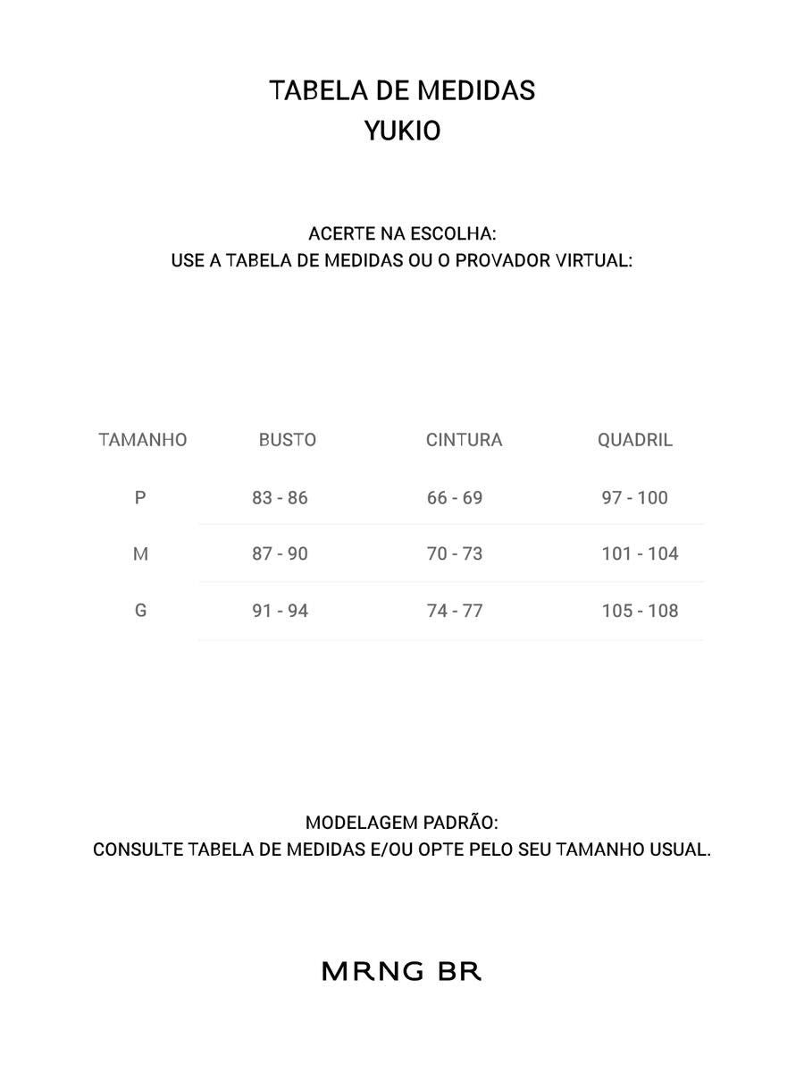 Tabela de medidas