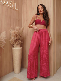 calça reta tereza rosé R04 nidas