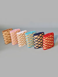 clutch de palha jewel baby pink 0609 lis fiaschi