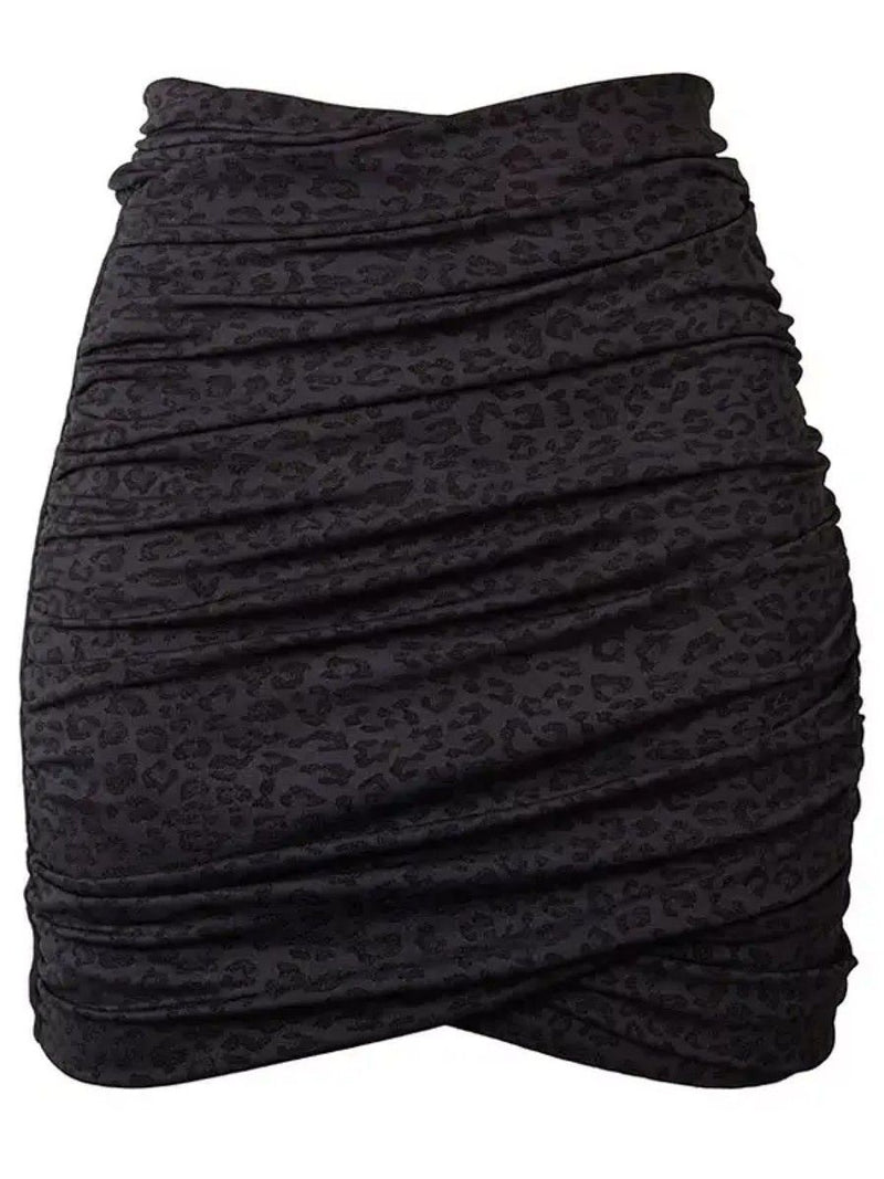 saia curta drape noir 5302 lefah