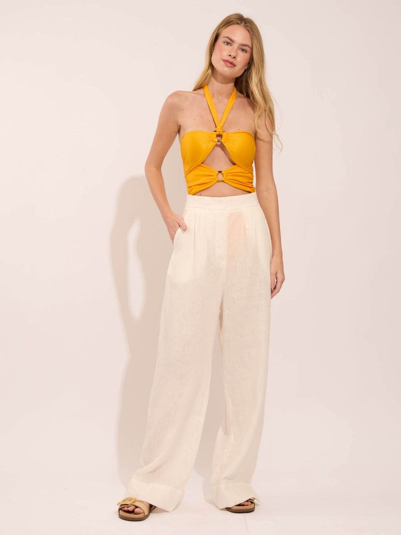 calça linho branco marina R03 nidas
