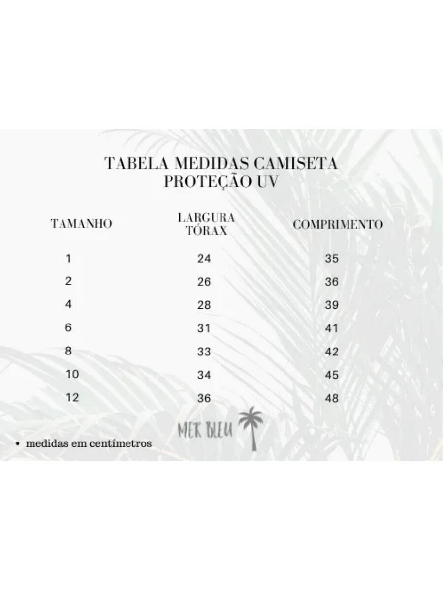 Tabela de medidas