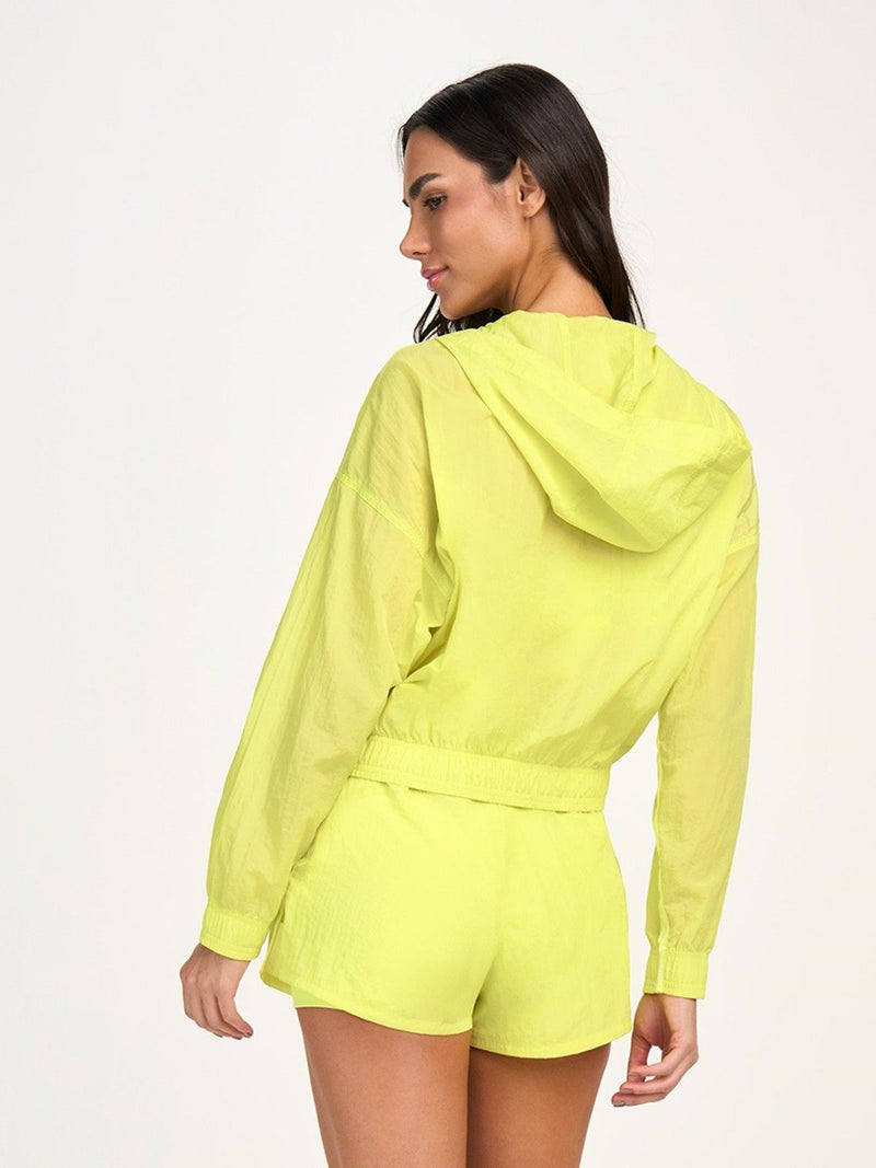 jaqueta e shorts verde 2511901 alto giro