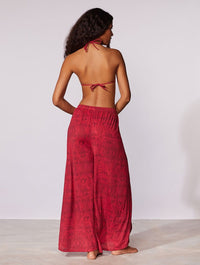 calça fenda vermelho paysage 18101 cia marítima
