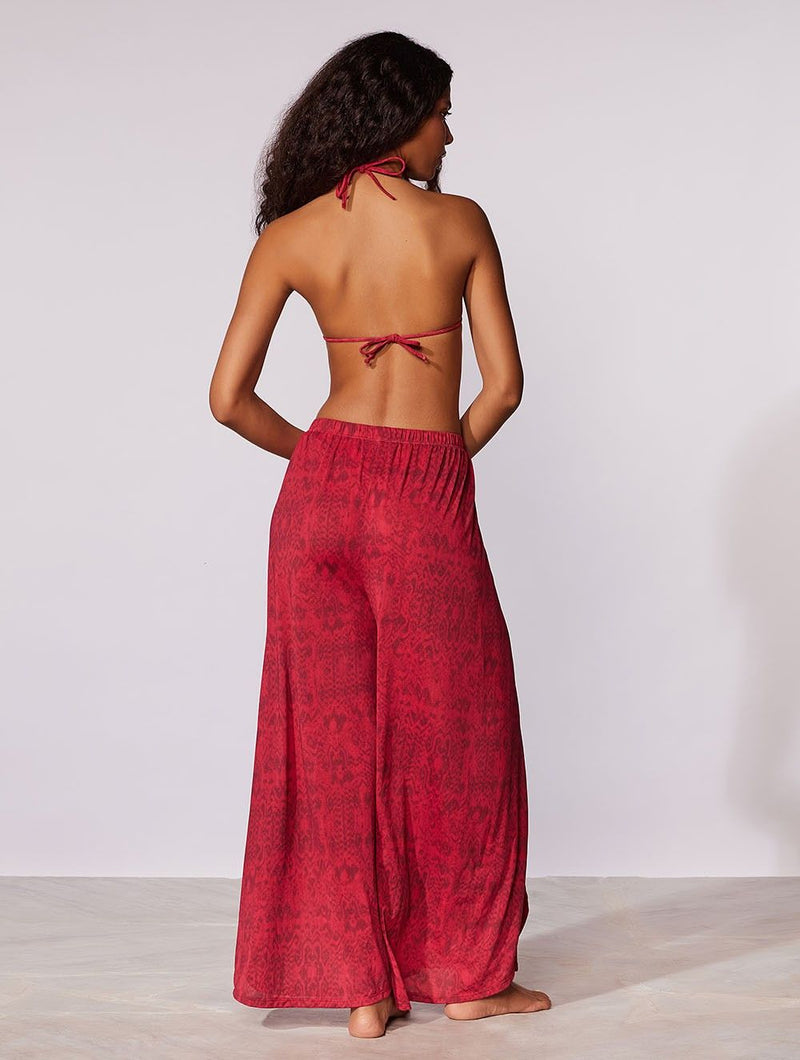 calça fenda vermelho paysage 18101 cia marítima