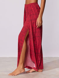 calça fenda vermelho paysage 18101 cia marítima