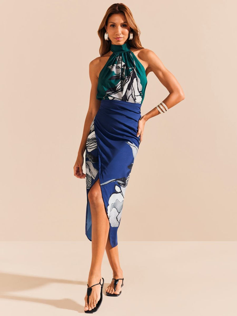 blusa e saia duo floral 1747 de chelles