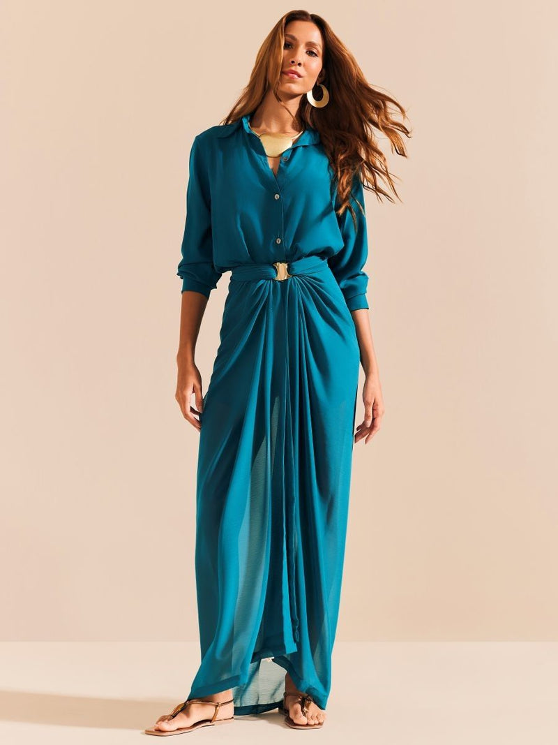 camisa e canga azul 1867 de chelles