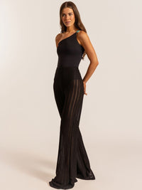calça flare floc preto 4401 lefah