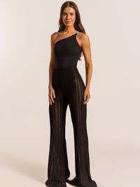 calça flare floc preto 4401 lefah