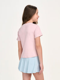 t-shirt infantil rosa pastel 2515702 alto giro