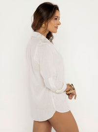 camisa linho off white 9165 brazil del mar