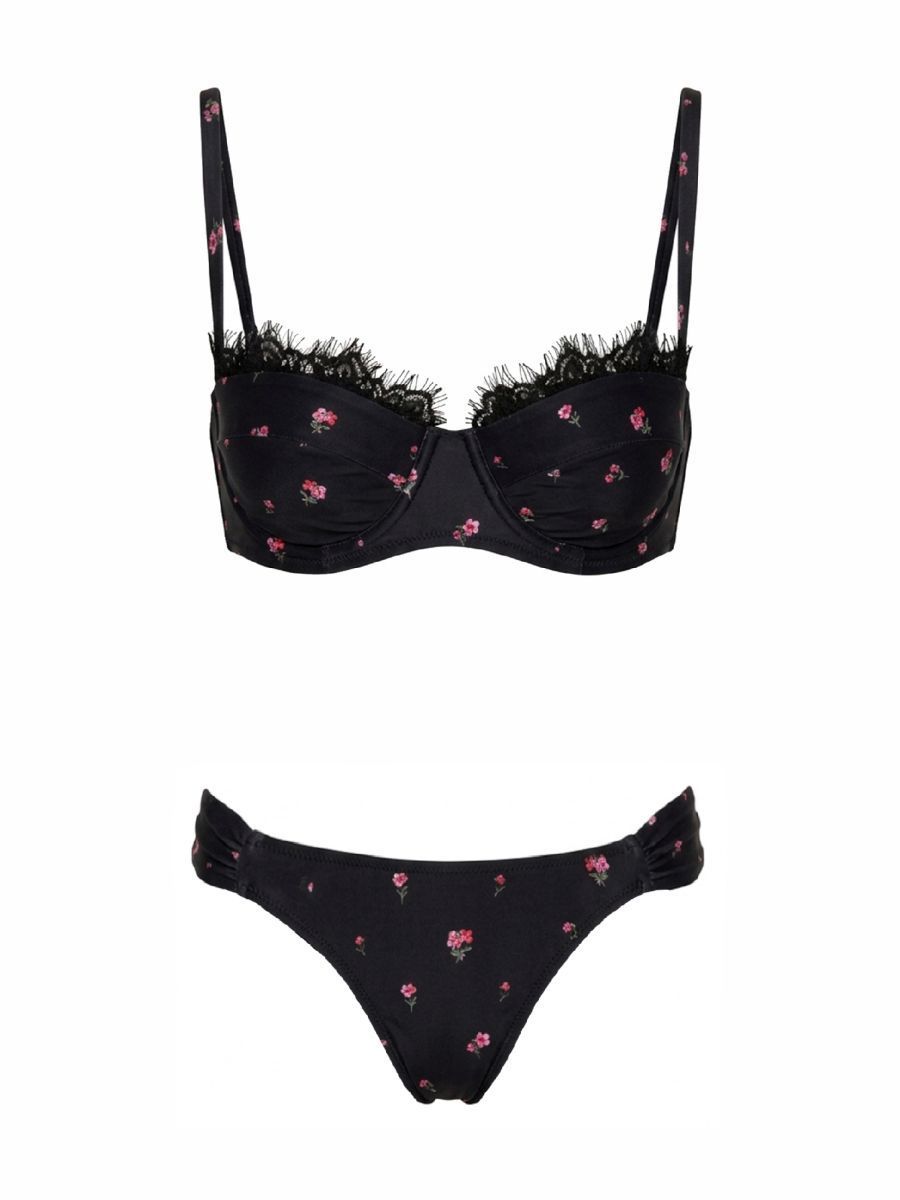 top meia taça nina poa floral T02 triya