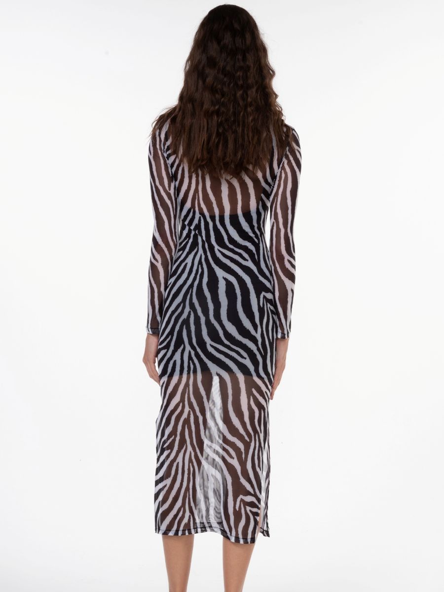 vestido midi jack zebra VE02 triya