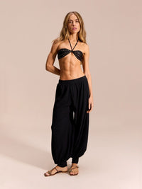 calça aladim preta noronha 1981 mos beachwear