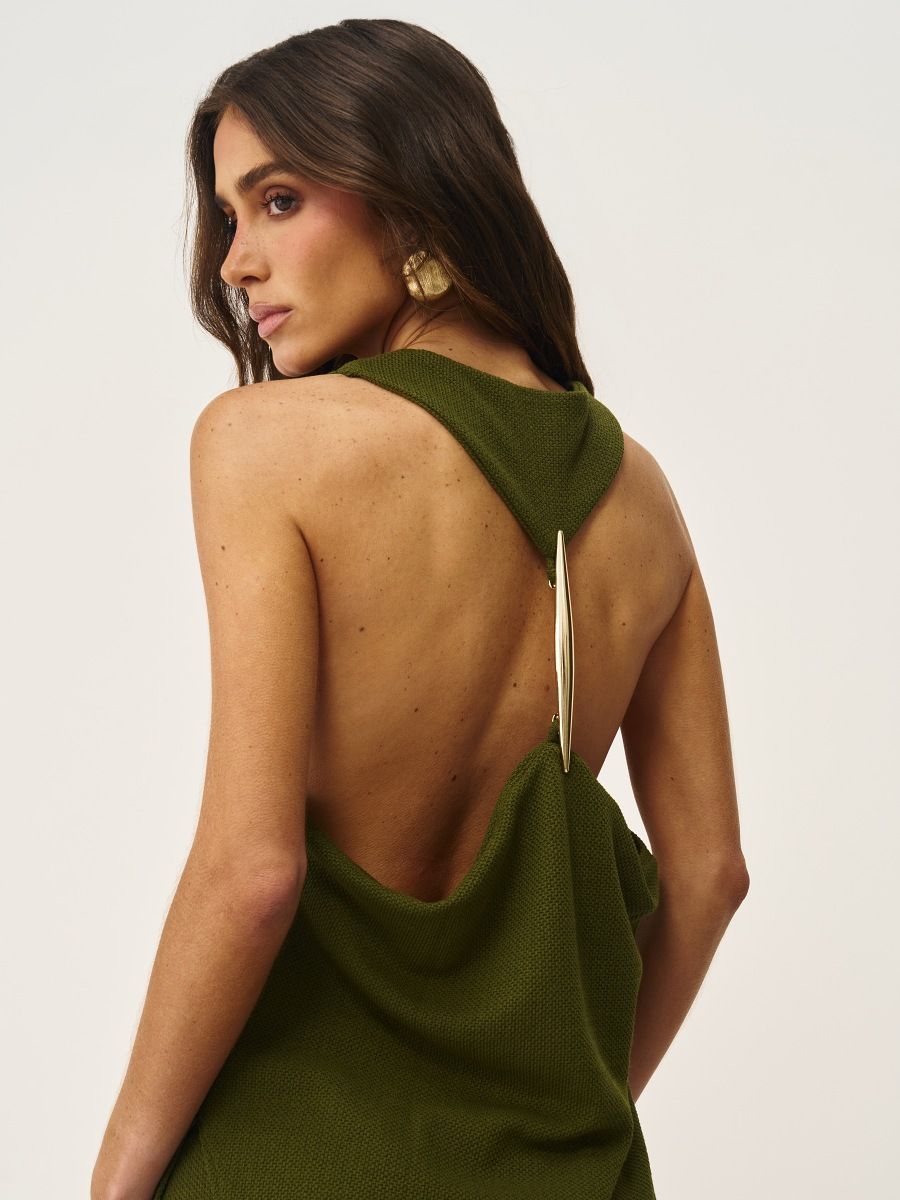 conjunto blusa e calça amyra verde 0492 oásis resortwear