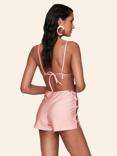 shorts vazado rose 8305404 lua luá