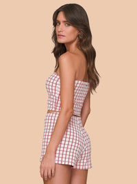 top e shorts xadrez isis 8145428 lua luá