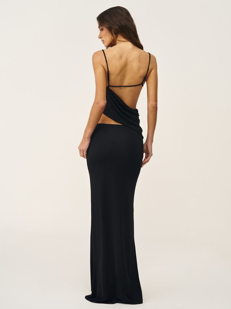 conjunto blusa e saia tessay preto 0490 oásis resortwear