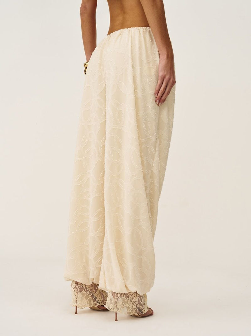 calça alladin armaia bege 0153 oásis resortwear