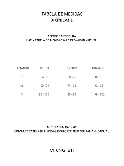 Tabela de medidas