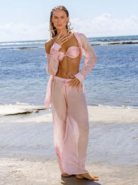 calça reta rosa muse 8145413 lua luá