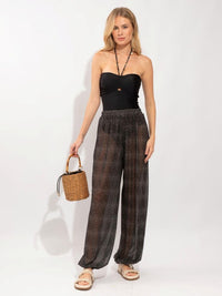 calça alladin jasmin black poá R02 nidas