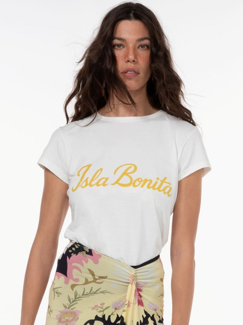 camiseta isla bonita off white BL10 triya
