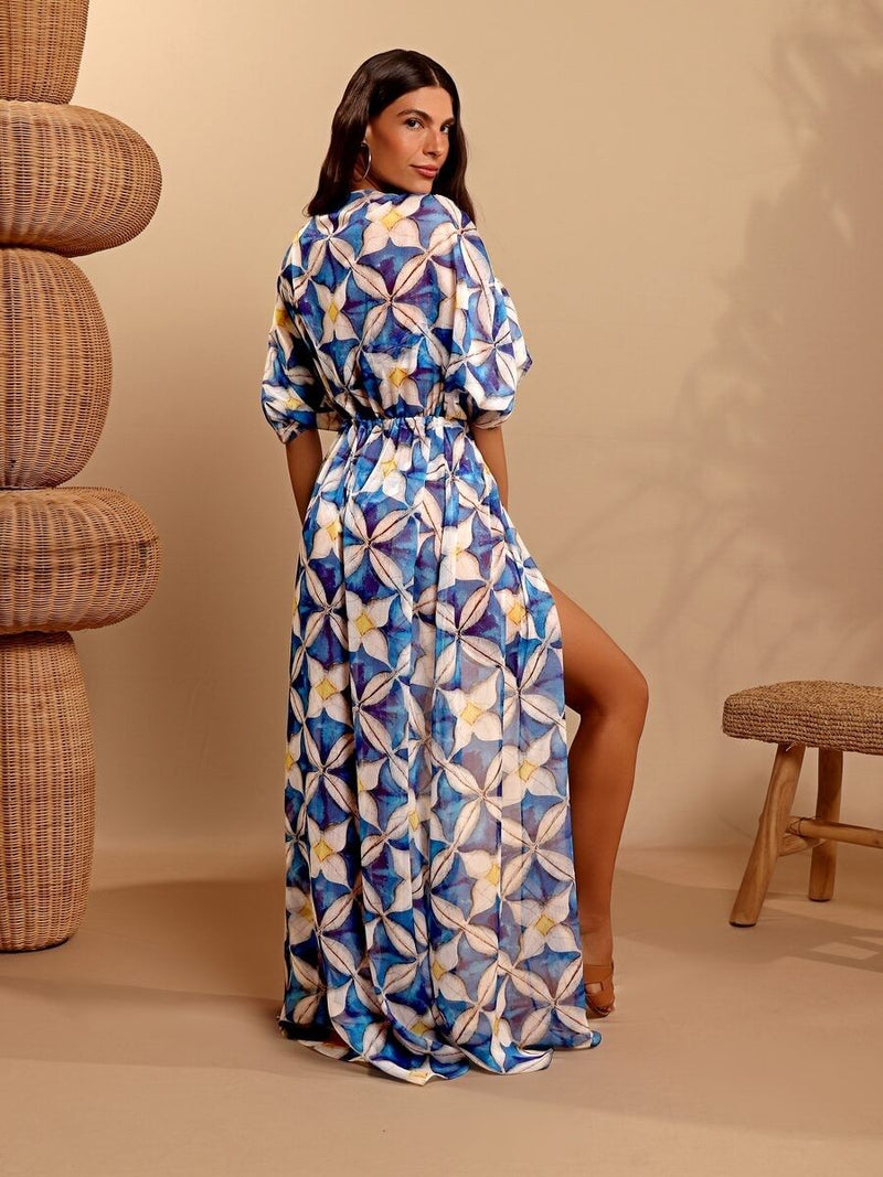 biquíni e chemise azulejo 1036B 1000C karla vivian