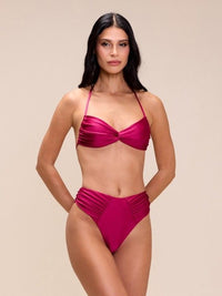top torcido framboesa syros 1845 mos beachwear