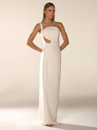 vestido longo amida off white 1267062 inti
