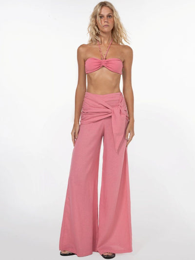 calça pantalona margot rosa CL13 triya