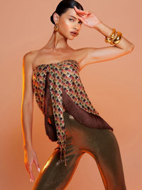 calça legging lamê verde 1402 lefah