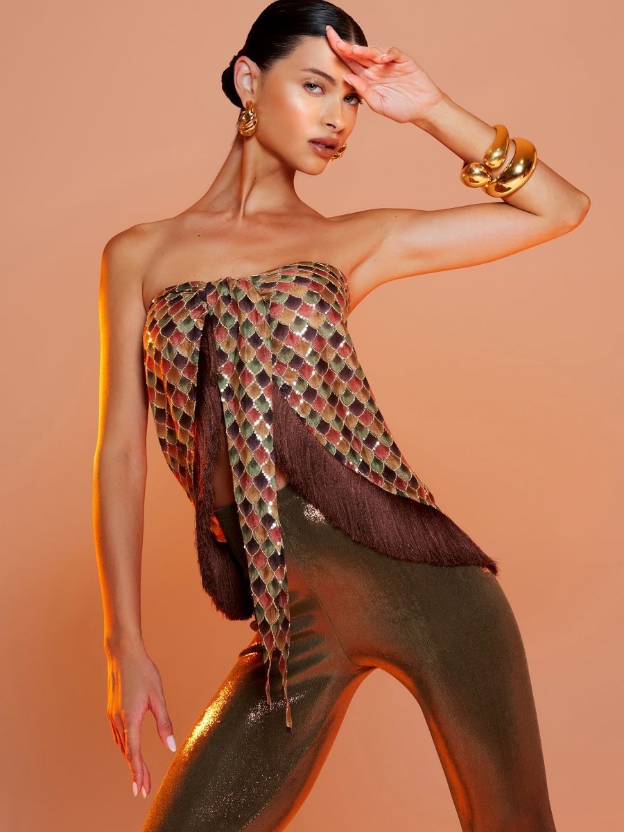 calça legging lamê verde 1402 lefah