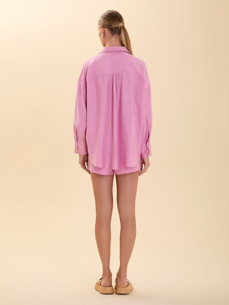 camisa alongada rosa 6538800 r do sol